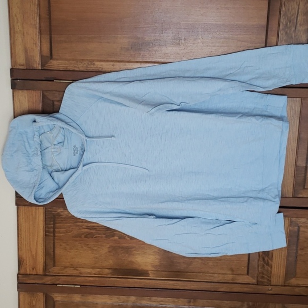 Vince Raglan Cotton Pullover Hoodie Sz L